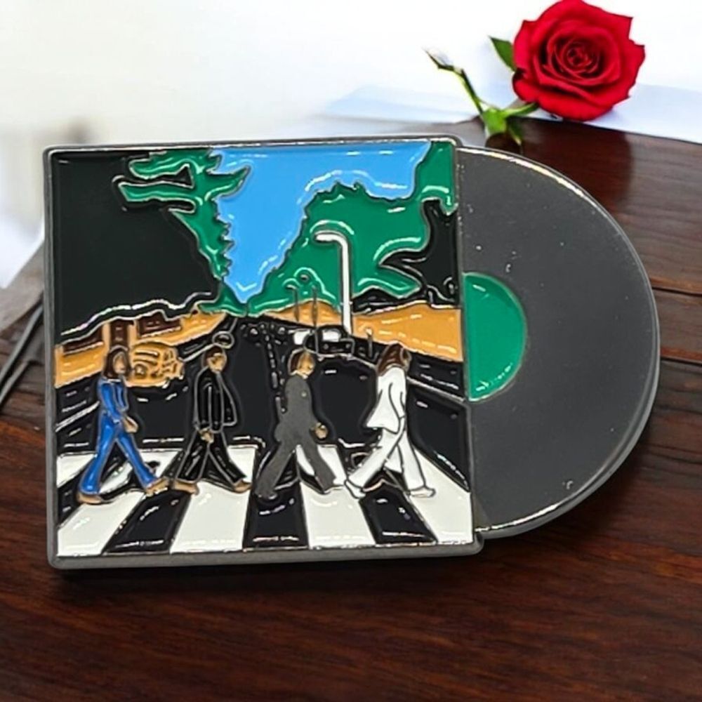 Abbey Road Beatles Enamel Pin Classic Rock Lapel Pin Fan Collectible Retro Band